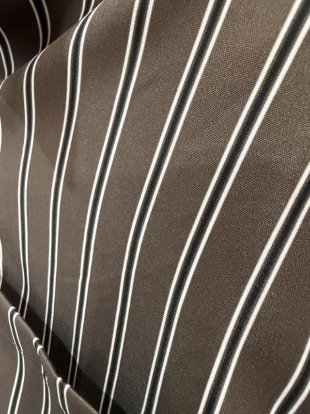 Everyday Chic Brown Striped Button-Down Shirt