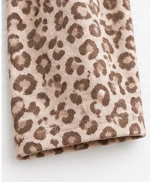 Cozy Leopard Print Two-Piece Lounge Set
